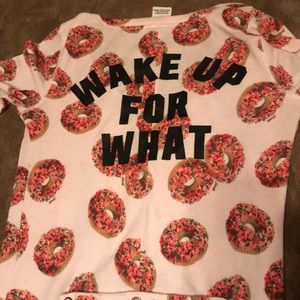 Thermal doughnut onesie with butt flap